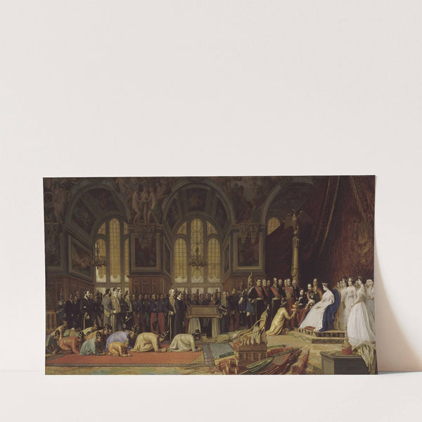 Reception of the Siamese ambassadors by the Emperor Napoleon III at the Palace of Fontainebleau, June 27, 1861 (1864) by Jean-Léon Gérôme