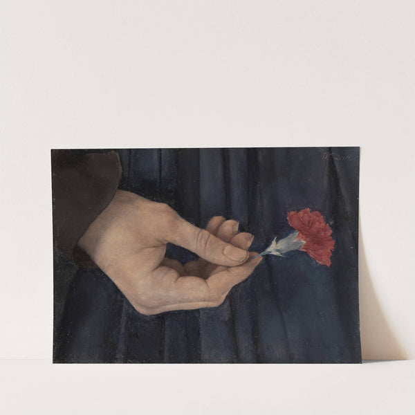 Rechte Hand des 'Mädchens mit der Nelke' by Wilhelm Leibl