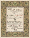 Reclamebiljet voor het tijdschrift; H. Blink (red.), Vragen van den dag