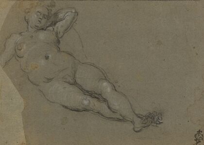 Reclining Female Nude (early 17th century)