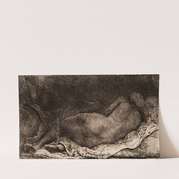 Reclining female nude (1658) by Rembrandt van Rijn