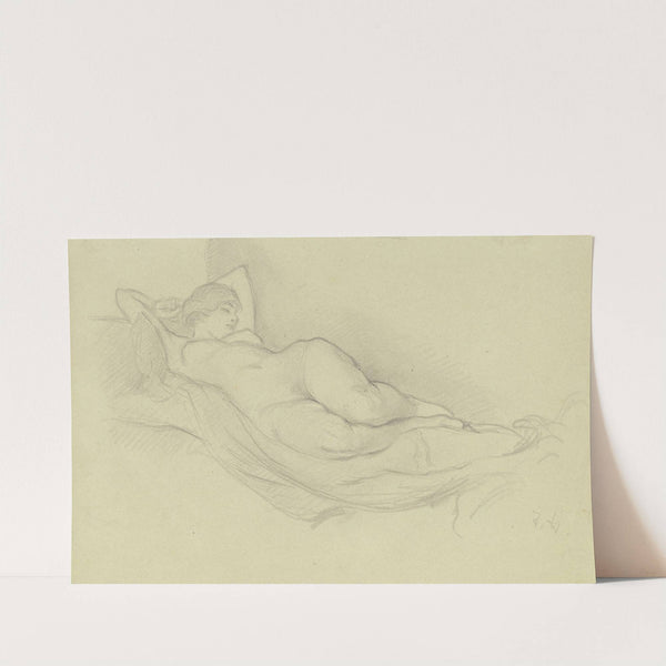 Reclining female nude by Jacob Happ