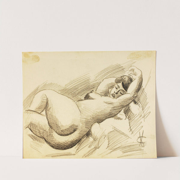 Reclining Female Nude by Carl Newman