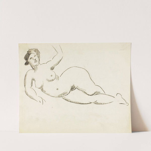 Reclining Female Nude by Carl Newman