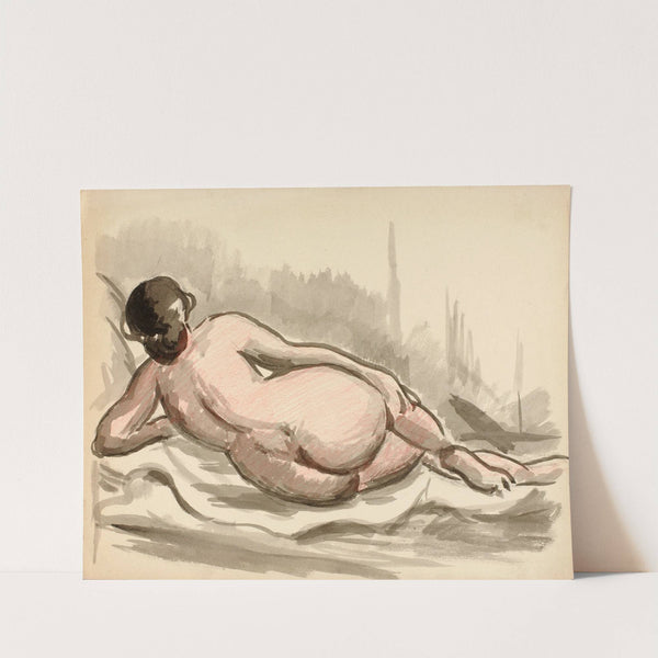 Reclining Female Nude by Carl Newman