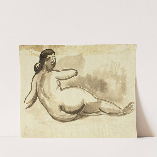Reclining Female Nude by Carl Newman