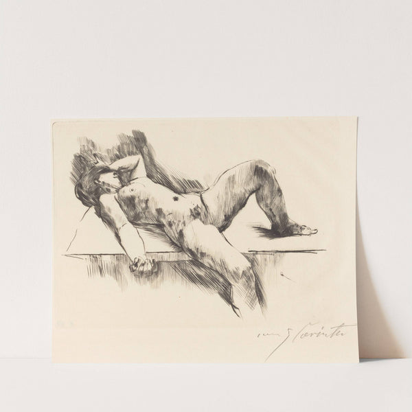 Reclining Female Nude – III (Liegender Weiblicher Akt III) (1913) by Lovis Corinth