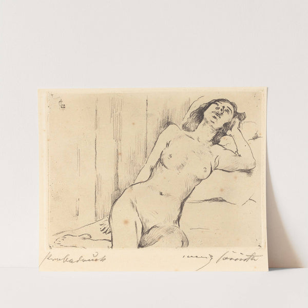 Reclining Female Nude (Ruhende Dreiviertel Akt) (1911) by Lovis Corinth
