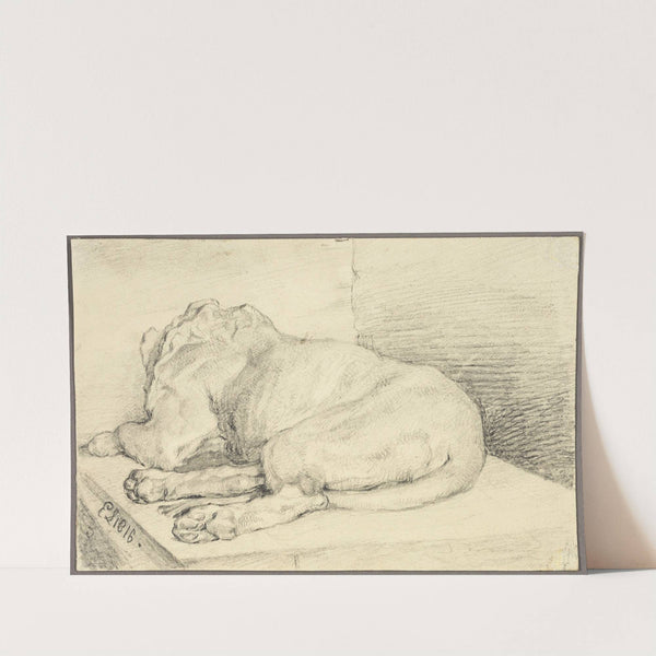 Reclining Lion, From Back by Sir Edwin Henry Landseer