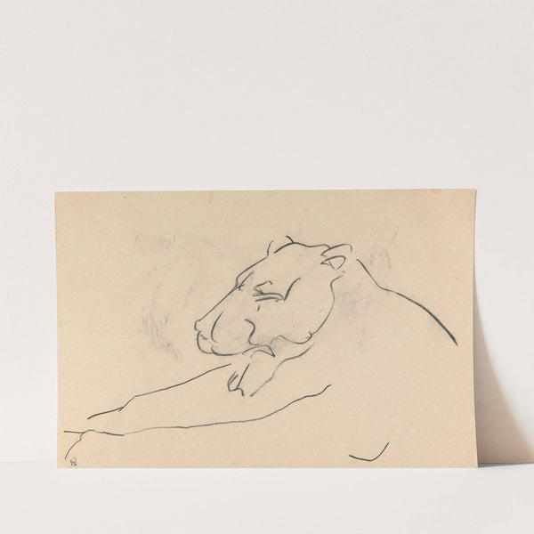 Reclining Lioness by Henri Gaudier-Brzeska