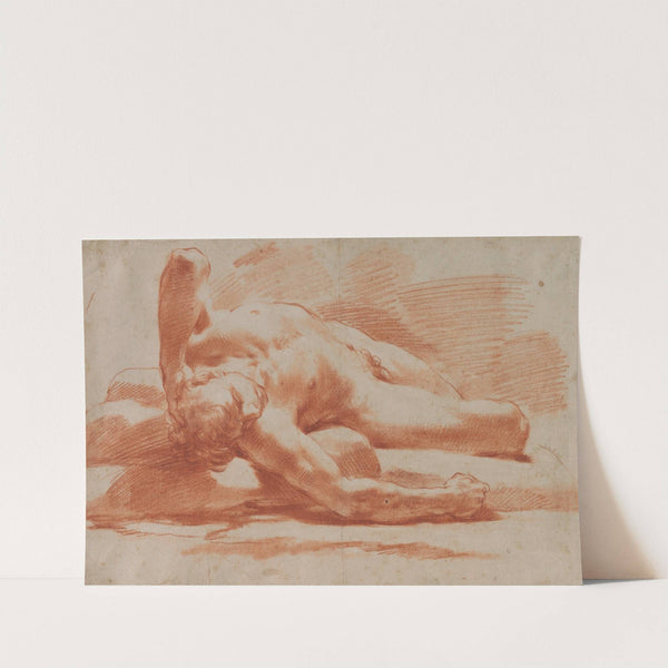 Reclining Male Nude (second half 18th century) by Gaetano Gandolfi