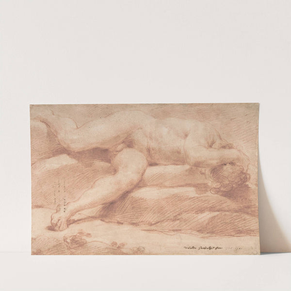 Reclining Male Nude by Ubaldo Gandolfi