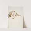 Reclining male nude with right hand resting on a stone tablet, seen from below (ca. 1740–50) by Giovanni Battista Tiepolo