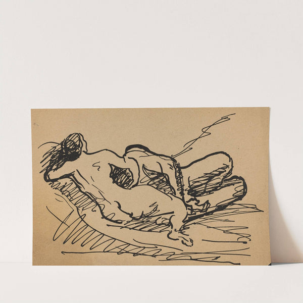 Reclining Nude by Albert Weisgerber