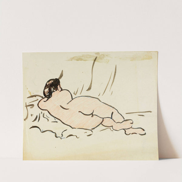 Reclining Nude, Back View by Carl Newman