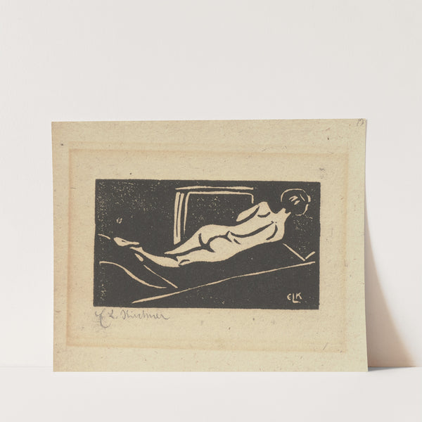 Reclining Nude from the Back (1905) by Ernst Ludwig Kirchner
