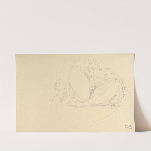 Reclining Nude with Drapery (ca. 1912–1913) by Gustav Klimt