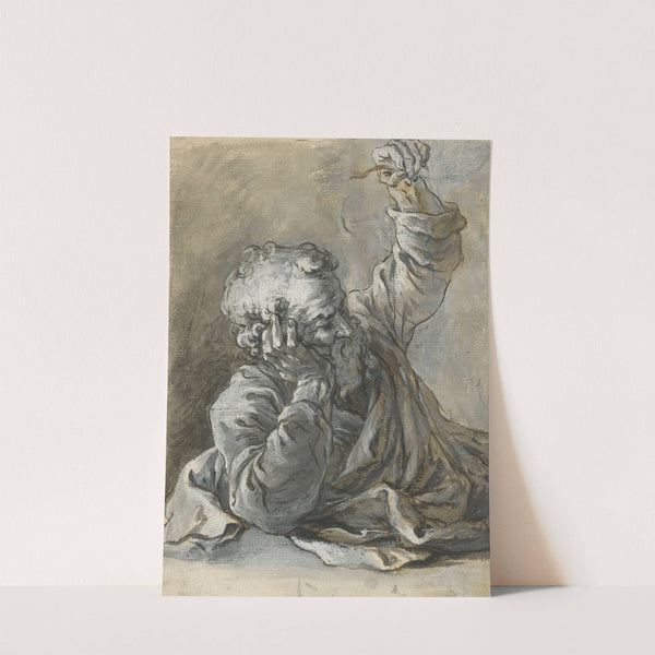 Reclining Old Man (1625) by Georges Lallemant