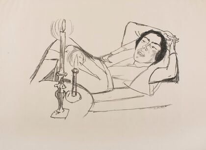 Reclining Woman (Portrait of Johanna Loeb) (1922)