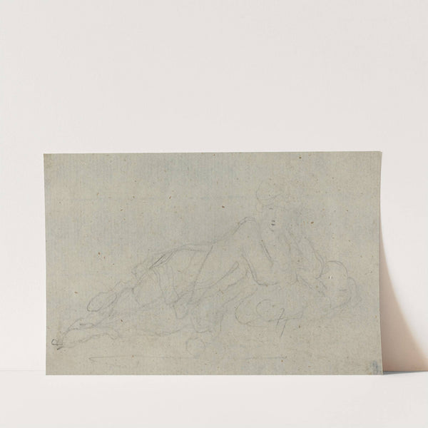 Reclining Woman (verso) by Giovanni Battista Cipriani