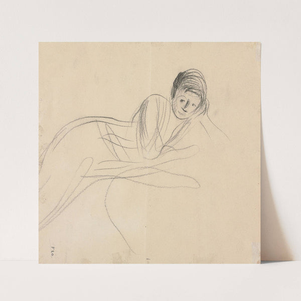 Reclining Woman (verso) (1915) by Jean-Louis Forain