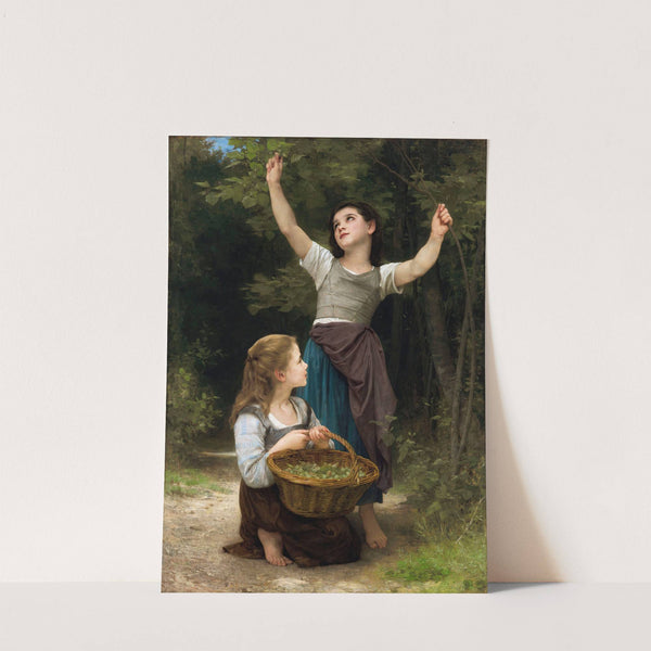 Récolte de noisettes (1883) by William Bouguereau