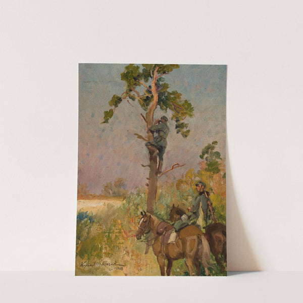 Reconnaissance on horseback (1932) by Wojciech Kossak