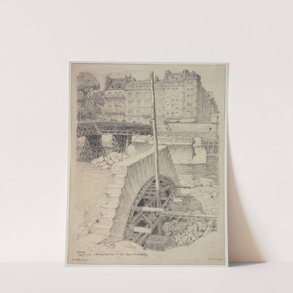 Reconstruction du pont de la Tournelle by Ferdinand Boberg
