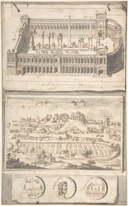 Reconstruction of the Circus Maximus (above) and a View of the Site (below)
