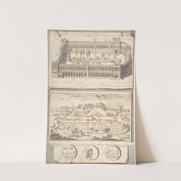 Reconstruction of the Circus Maximus (above) and a View of the Site (below) by Jan Goeree