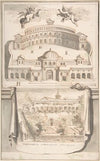 Reconstruction of the Thermae Olympiadis (above) and View of the Ruins (below)