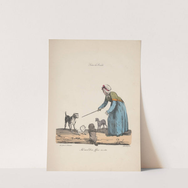 Recueil des scènes familières, et de société de Paris Pl.04 by Edmé Jean Pigal