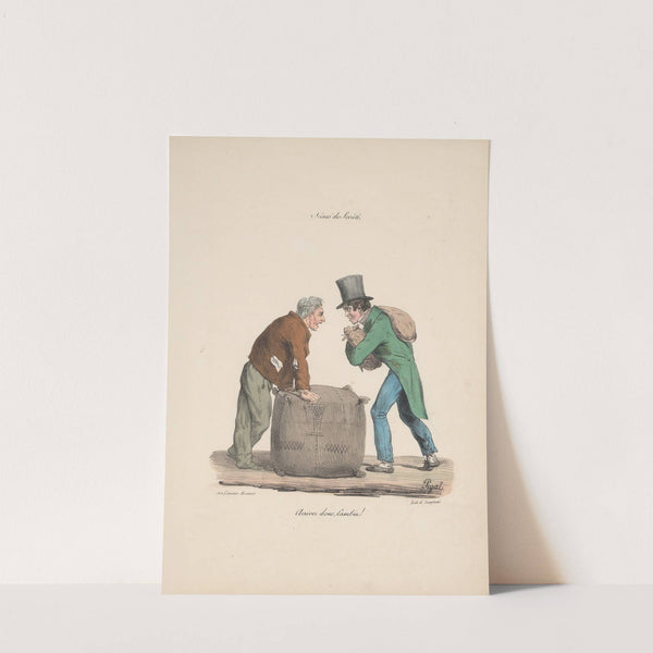 Recueil des scènes familières, et de société de Paris Pl.07 by Edmé Jean Pigal