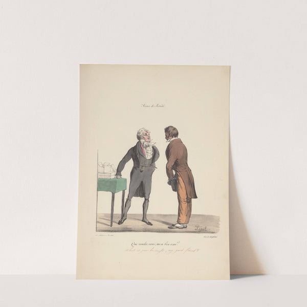 Recueil des scènes familières, et de société de Paris Pl.09 by Edmé Jean Pigal