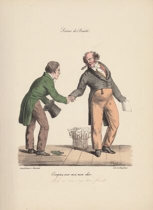 Recueil des scènes familières, et de société de Paris Pl.12