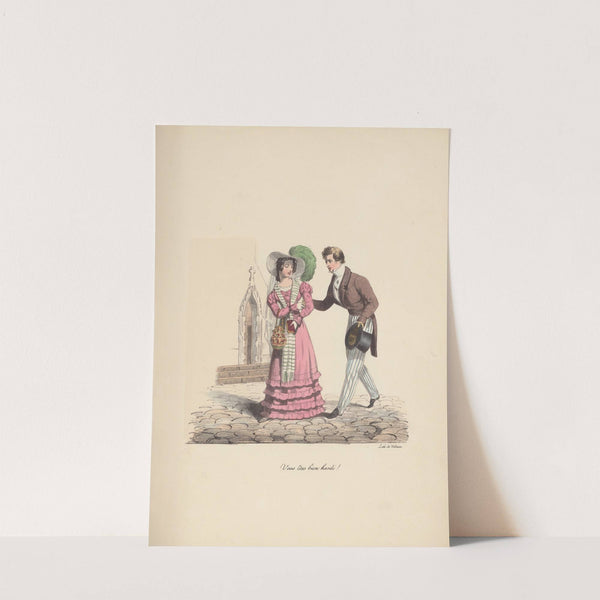 Recueil des scènes familières, et de société de Paris Pl.18 (1833) by Edmé Jean Pigal