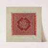Red and White Table Napkin by Arthur G. Merkley