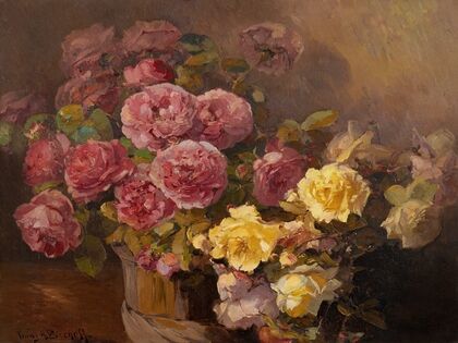 Red and Yellow Roses (circa 1910)