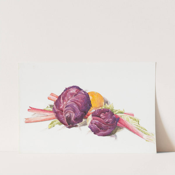 Red Cabbages, Rhubarb and Orange (1929) by Charles Demuth