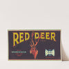 Red Deer Brand Fruit Label (1940s)
