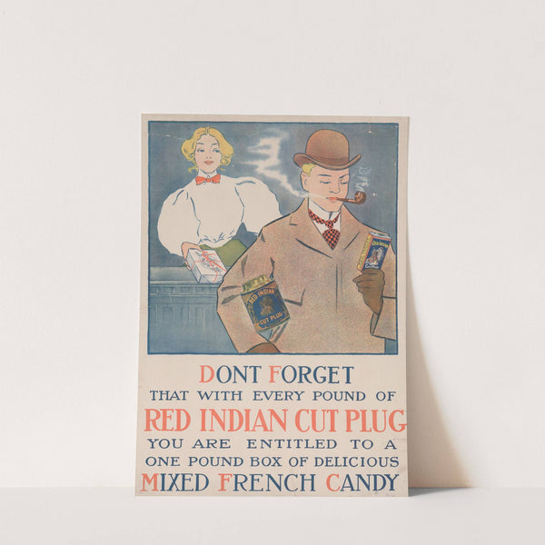 Red Indian cut plug by Anonymous