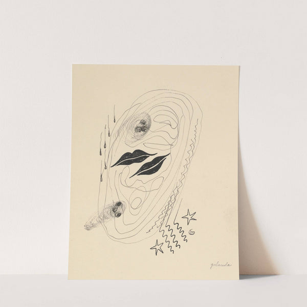 Red lips by Mikuláš Galanda