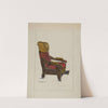 Red Plush Morris Chair by Florence Truelson