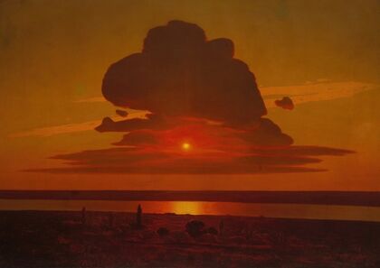 Red Sunset on the Dnieper
