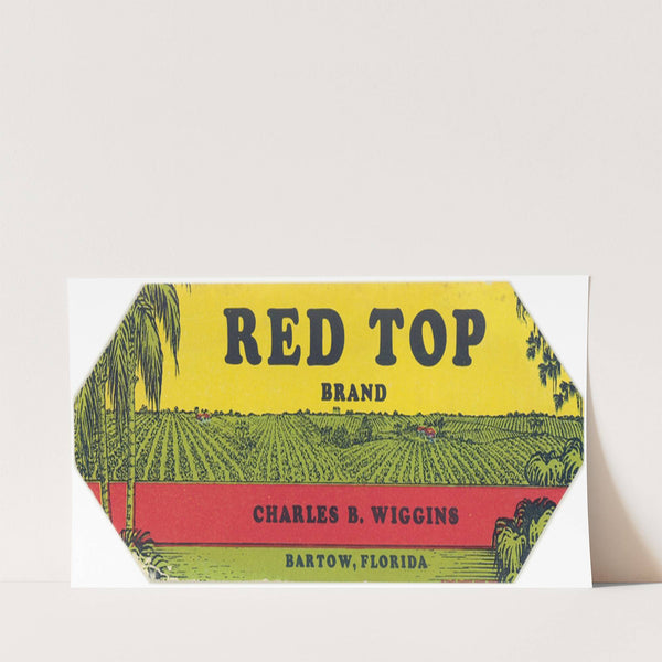 Red Top Brand Produce Label (1930-1950)