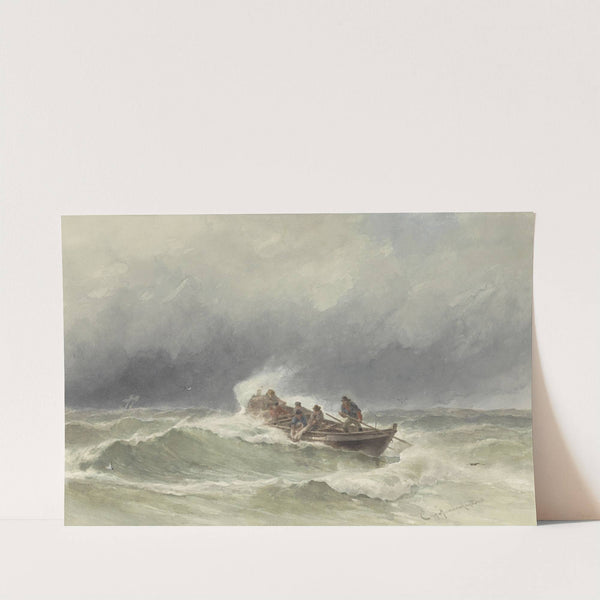 Redding op zee by Jacob Eduard van Heemskerck van Beest