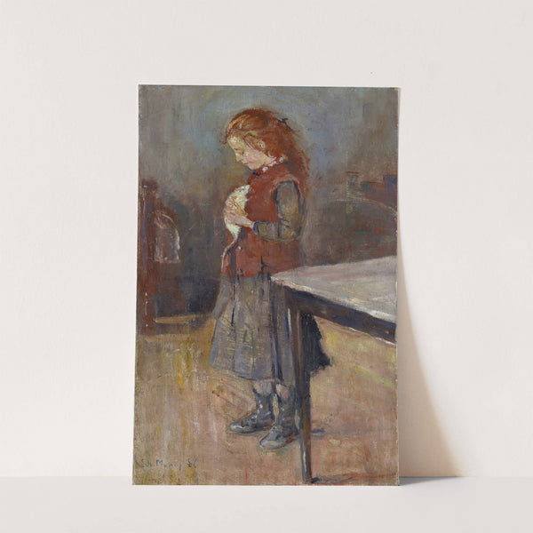 Redhaired Girl With White Rat (1886) by Edvard Munch