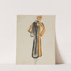 Redingote jaune avec bordure de fourrure grise (1938) by M. P. Leven