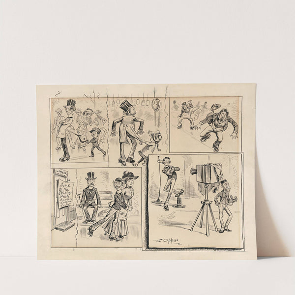 Reflections at the rink by Frederick Burr Opper