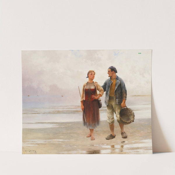 Reflections On The Beach by August Hagborg